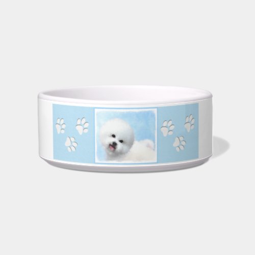 Bichon Frise Painting _ Cute Original Dog Art Bowl