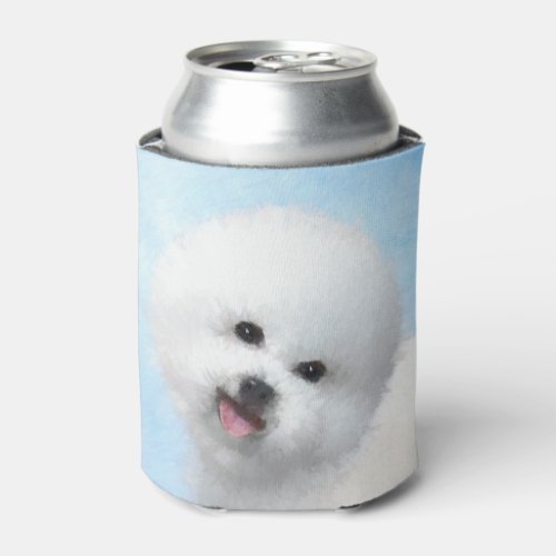 Bichon Frise Painting _ Cute Original Dog Art Can Cooler