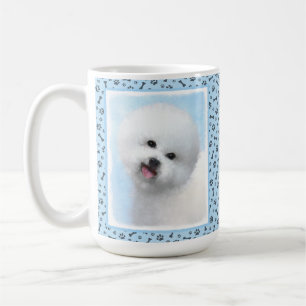Bichon Frise Painting - Cute Original Dog Art Coffee Mug