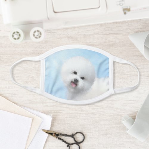 Bichon Frise Painting _ Cute Original Dog Art Face Mask