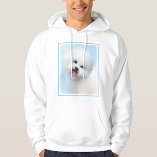 Bichon Frise Painting _ Cute Original Dog Art Hoodie