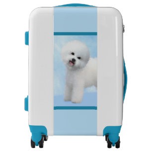 Bichon Frise Painting - Cute Original Dog Art Luggage