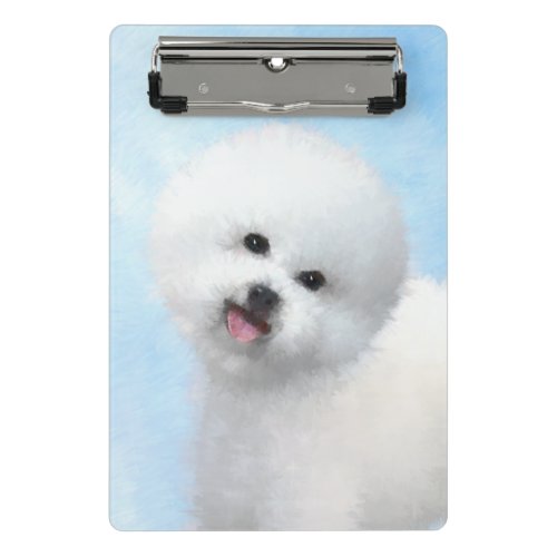 Bichon Frise Painting _ Cute Original Dog Art Mini Clipboard