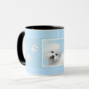 Bichon Frise Painting - Cute Original Dog Art Mug