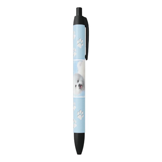 Bichon Frise Painting - Cute Original Dog Art Pen (Bottom (Vertical))