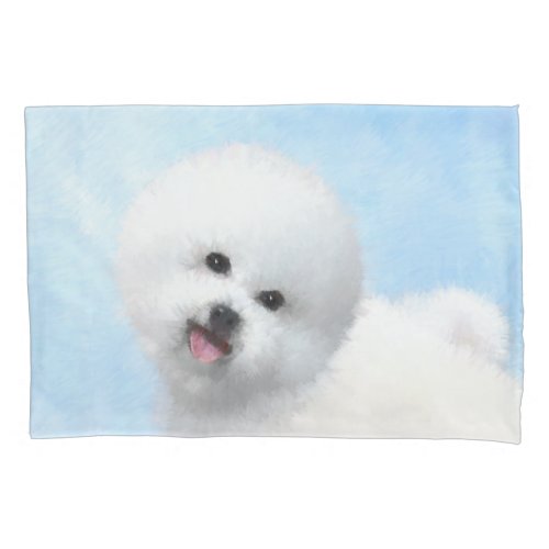 Bichon Frise Painting _ Cute Original Dog Art Pillowcase