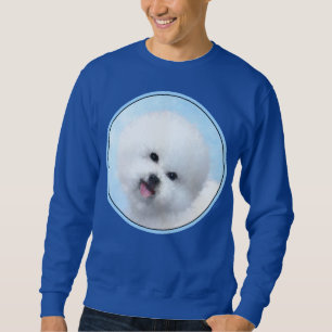 Bichon Frise Painting - Cute Original Dog Art Sweatshirt