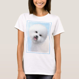Bichon Frise Painting - Cute Original Dog Art T-Shirt