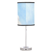 Bichon Frise Painting - Cute Original Dog Art Table Lamp (Back)