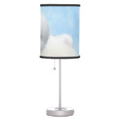 Bichon Frise Painting - Cute Original Dog Art Table Lamp (Right)