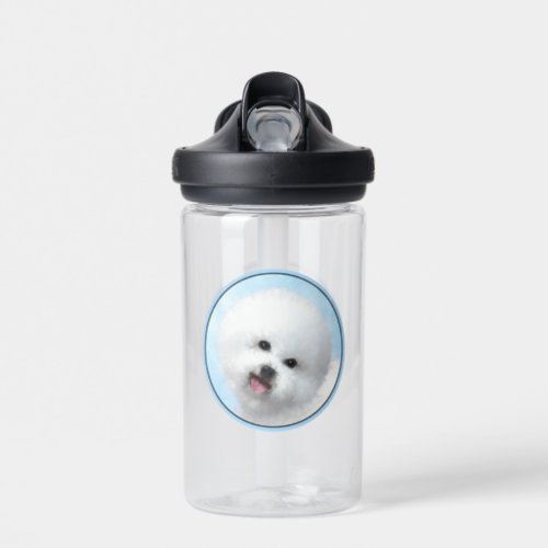 Bichon Frise Painting _ Cute Original Dog Art Water Bottle