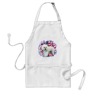 Bichon Frise Patriot Adult Apron