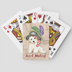 Bichon Frise Pirate Poker Cards
