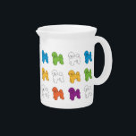 BICHON FRISE PITCHER<br><div class="desc">Hello and welcome to Pavlov's Dogs! Did you know that you can make this ANY color you want by clicking on the CUSTOMIZE IT button and changing the background color? It's true, the color possibilities are endless. Everything here is customizable, email me any requests or questions at marlalove@hotmail.com!</div>