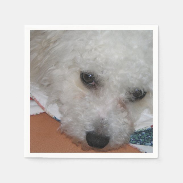 Bichon Frisé.png Paper Napkins (Front)