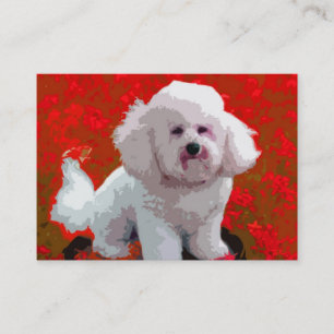 Bichon Frise Pop Art Business Cards