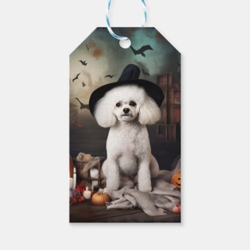 Bichon Frise Pumpkins Halloween Scary Gift Tags