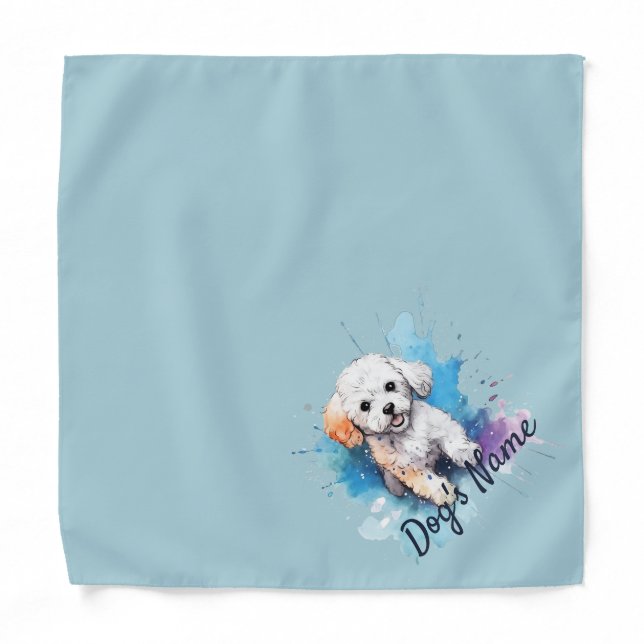 Bichon Frise puppy Bandana (Front)