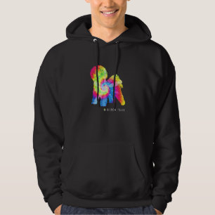 Bichon Frise Puppy Pet Dog Owner Hippy Tie Dye Hoodie