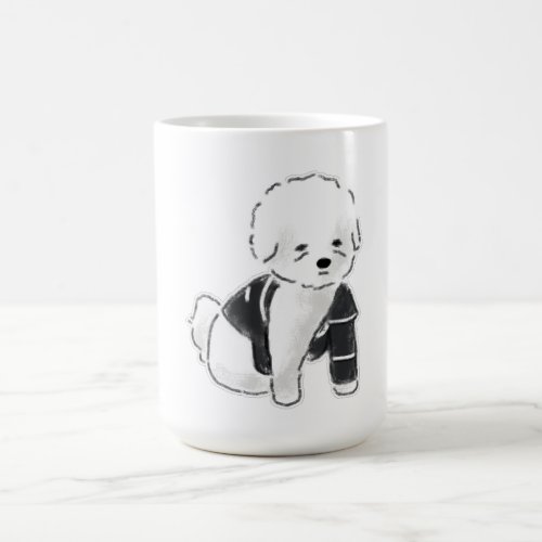 Bichon Frise Puppy Wearing Sweater Coffee Mug