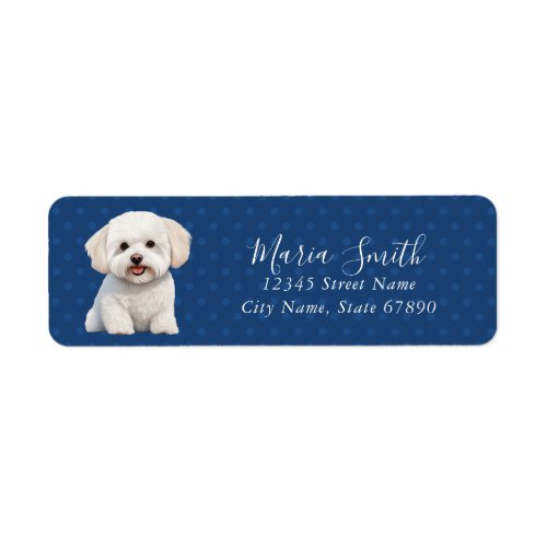 Bichon Frise Return Address Labels