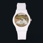Bichon Frise Sailboats Watch<br><div class="desc">Wonderful Designs created from my original artwork. Each of my designs is available on all of the Zazzle products. Please scroll to Transfer This Design on the product page and choose your favorite product. You may customize your choice with our Text Tool, as well. There are many marvelous Fonts to...</div>