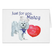 Bichon Frise Sailor Valentine (Front Horizontal)