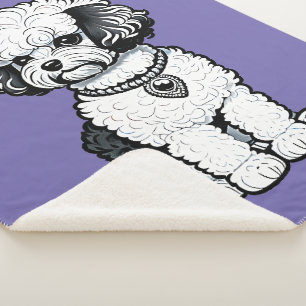 Bichon Frise Sherpa Blanket