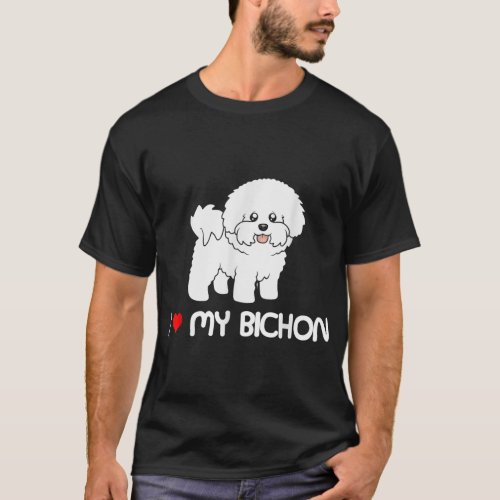 Bichon Frise Shirt I Love My Bichon