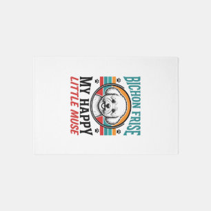 Bichon Frise Shirt Vintage Spirit Dog Art_1 Rug