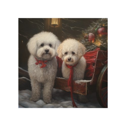 Bichon Frise Snowy Sleigh Christmas Decor