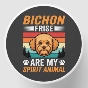 Bichon Frise Spirit Animal Retro Dog Mini Candle Favors