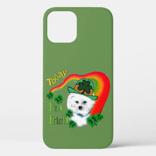 Bichon Frise St Patricks iPhone 12 Case