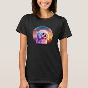 Bichon Frise Synthwave 80s Retrowave Aesthetic  1 T-Shirt