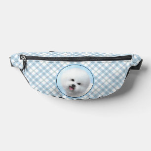Bichon Frise Tenerife Painting White Cute Dog Art Fanny Pack