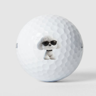 Bichon Frise Theme Golf Balls