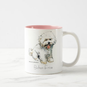 Bichon Frise Two-Tone Coffee Mug