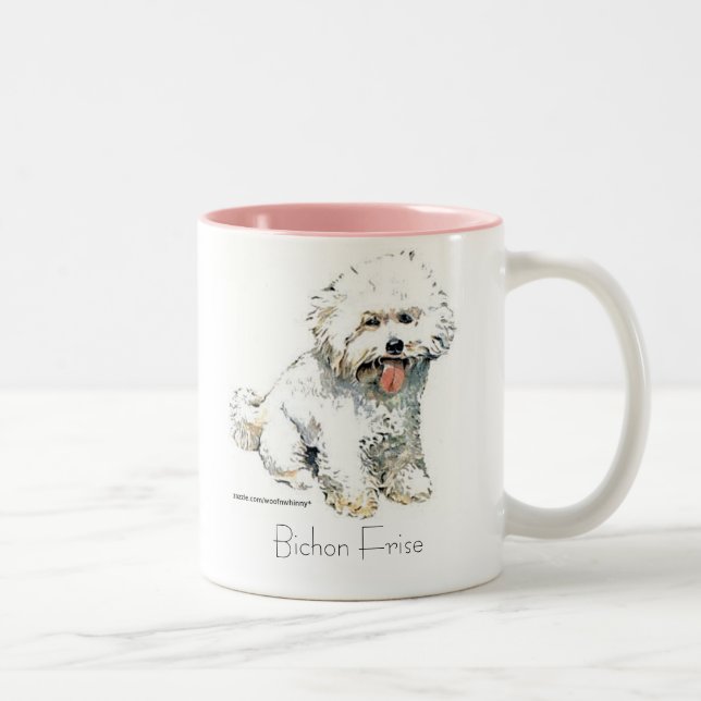 Bichon Frise Two-Tone Coffee Mug (Right)