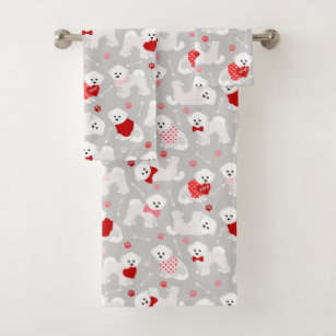 valentine bath towel