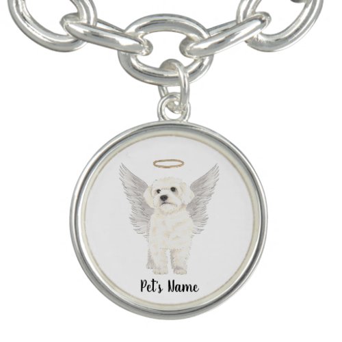 Bichon Havanese Maltese Sympathy Memorial Bracelet