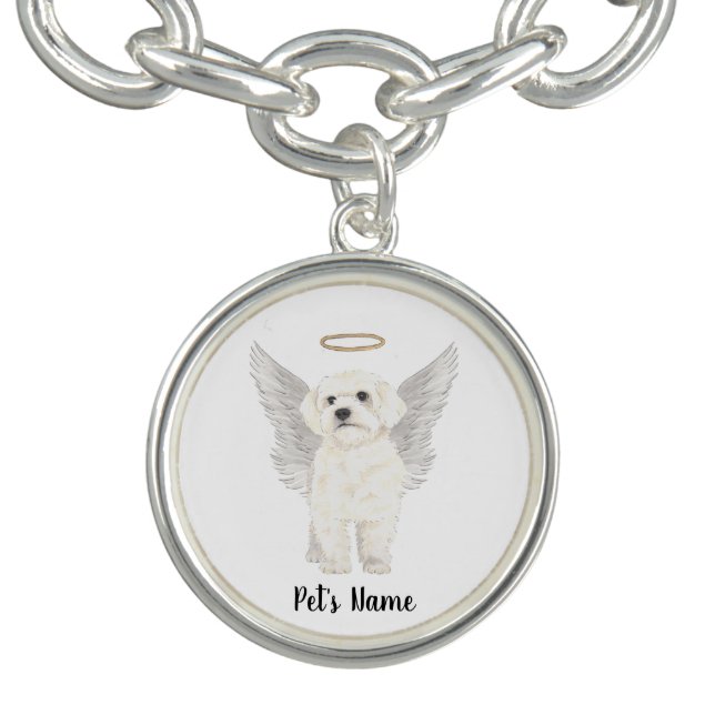 Bichon Havanese Maltese Sympathy Memorial Bracelet (Design)