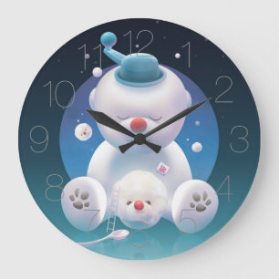 Bichon Ice Shaver Dreamland Large Clock