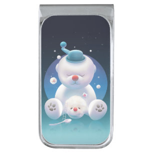 Bichon Ice Shaver Dreamland Silver Finish Money Clip