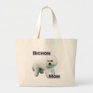 Bichon Mom 4 Large Tote Bag