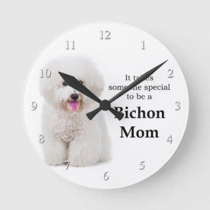 Bichon Mom Clock