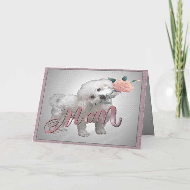 Bichon Mother Day card (Front)