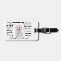 Bichon Traits Luggage Tag