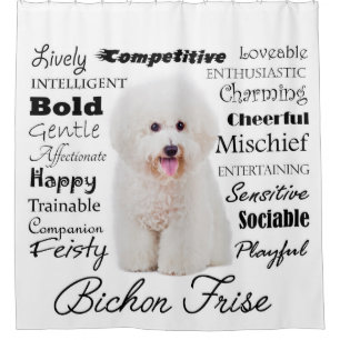 Bichon Traits Shower Curtain