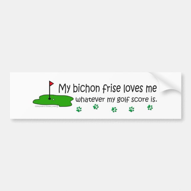 BichonFrise Bumper Sticker (Front)
