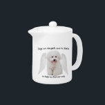 Bichons are Angels Teapot<br><div class="desc">This adorable Bichon Frise teapot is a great gift for any Bichon lover. "Dogs are Angels sent to Earth, to help us find our way."</div>